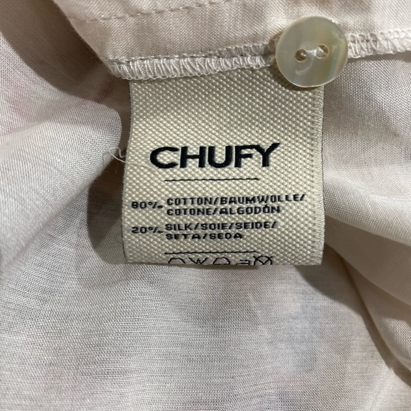Chufy Pia Mini Shirt Dress Ava White S NWT - Picture 4 of 6